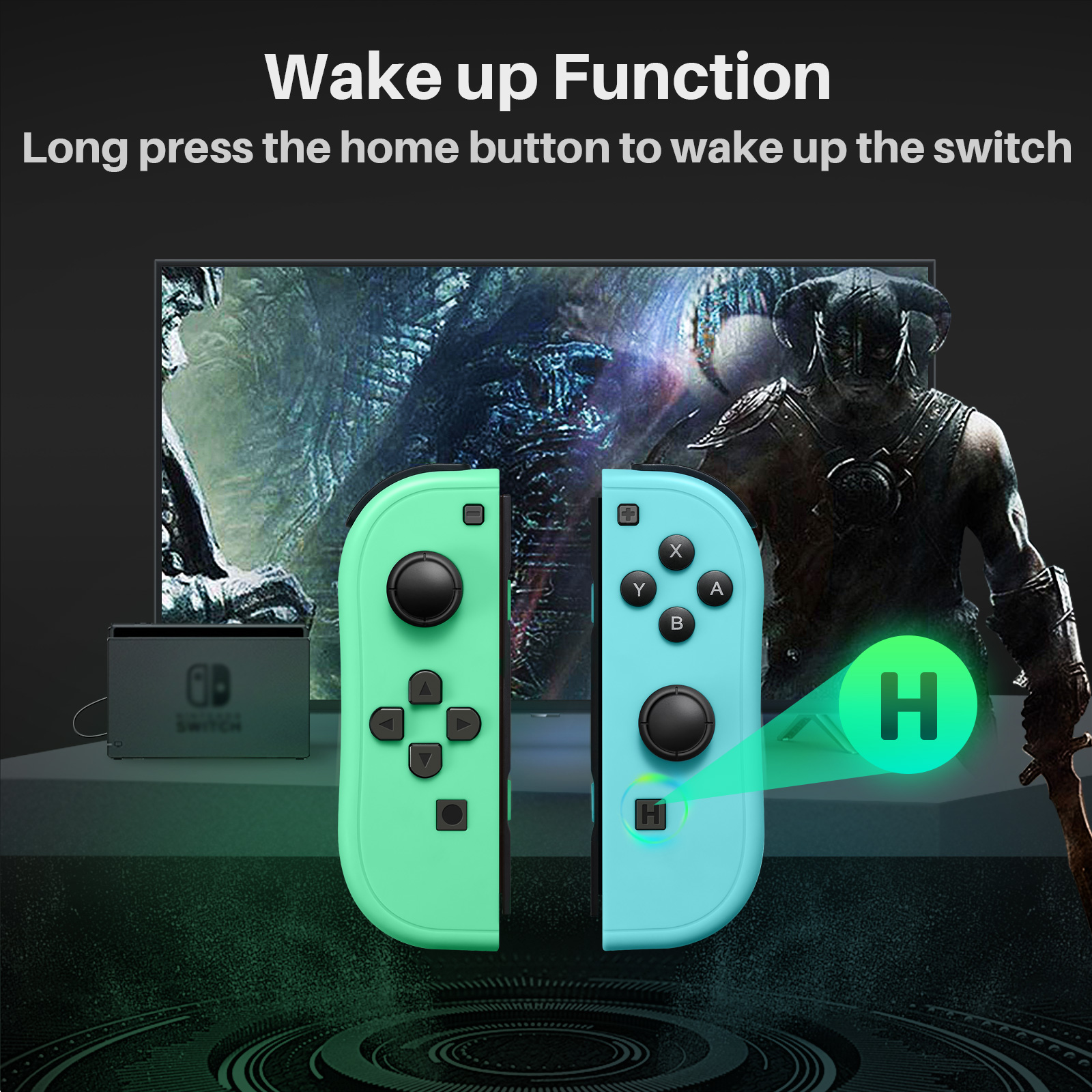 Joy-Pad Controller Compatible with Switch(Blue and Green)