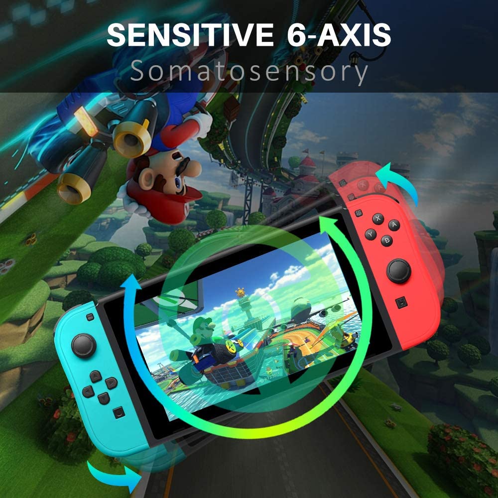 Joy-Pad Controller Compatible with Switch (Blue and Red)