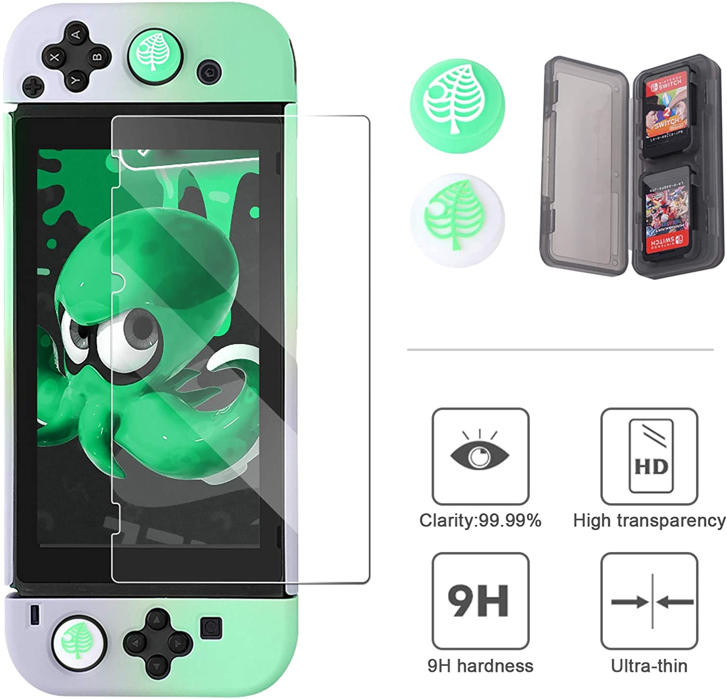 Taovaonl Switch Case (Purple and Green)